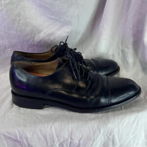 Cole Haan Black Oxford Lace Up Dress Shoes, 10 Medium EUC